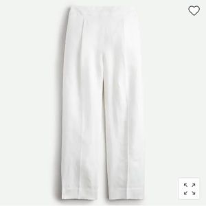 J. Crew High Rise Pleated Pant in Linen Blend 14
